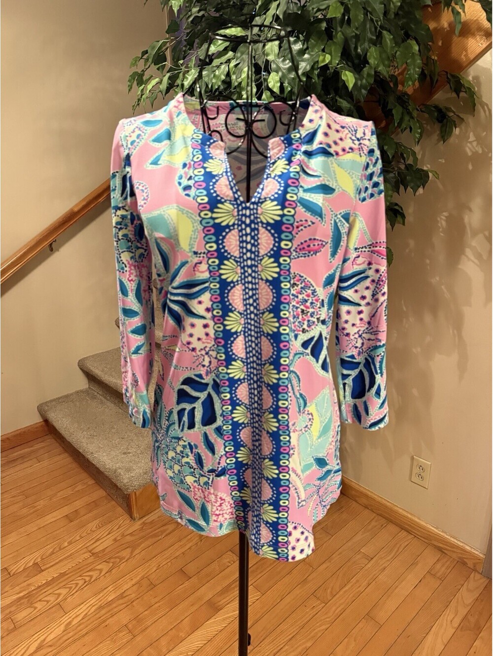 Lilly Pulitzer Chilly Lilly Karina Tunic Lilac Rose Chica Ticas Size XXS NWOT